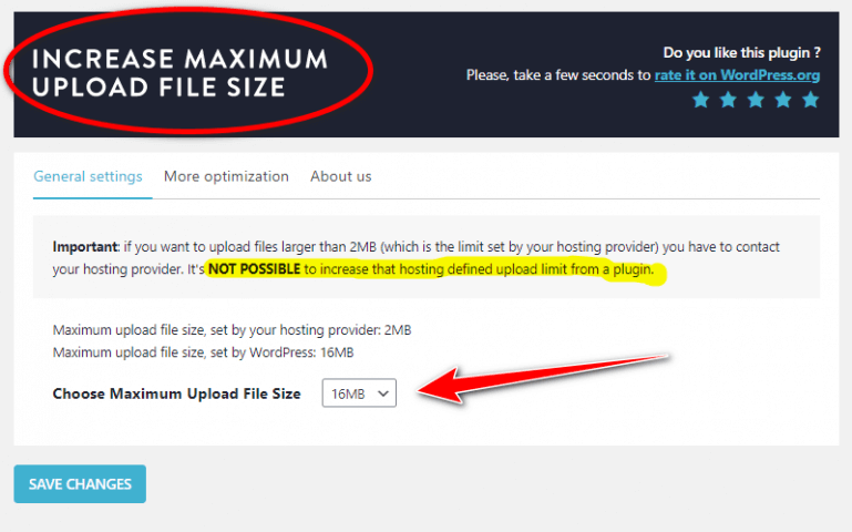 Upload Large Size Plugins - Increase Maximum Upload File Size