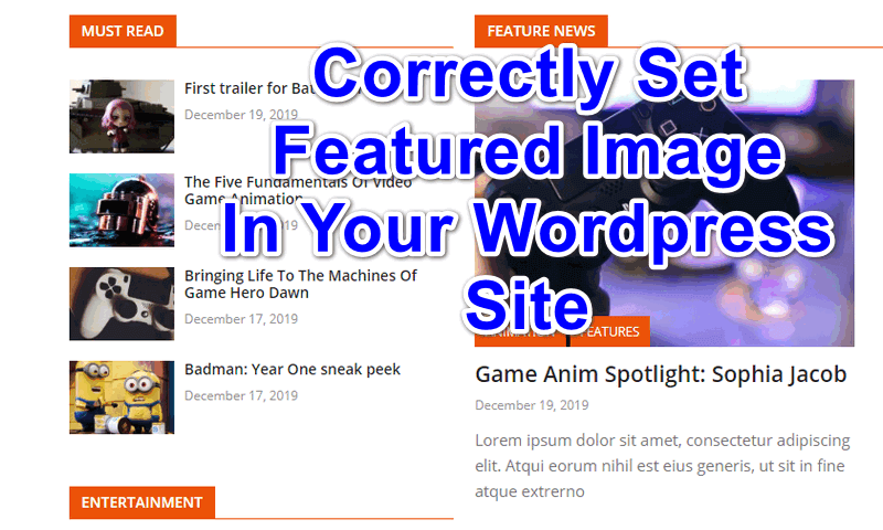 Properly Set Featured Image Size In Wordpress