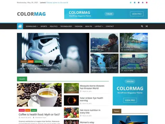 Best Free WordPress Themes - Colormag